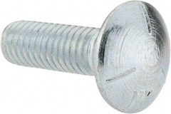 Value Collection - 3/8-16 UNC 1-1/4" Length Under Head, Standard Square Neck, Carriage Bolt - Grade 5 Steel, Zinc-Plated Finish - Eagle Tool & Supply