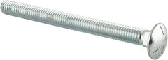 Value Collection - 3/8-16 UNC 4-1/2" Length Under Head, Standard Square Neck, Carriage Bolt - Grade 5 Steel, Zinc-Plated Finish - Eagle Tool & Supply