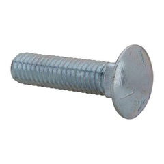 Value Collection - 7/16-14 UNC 1-3/4" Length Under Head, Standard Square Neck, Carriage Bolt - Grade 5 Steel, Zinc-Plated Finish - Eagle Tool & Supply