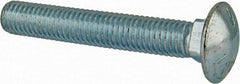 Value Collection - 1/2-13 UNC 3-1/4" Length Under Head, Standard Square Neck, Carriage Bolt - Grade 5 Steel, Zinc-Plated Finish - Eagle Tool & Supply