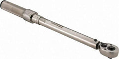 CDI - 3/8" Drive Micrometer Torque Wrench - 150 In/Lb to 1,000 In/Lb Torque, 16" OAL, 0.6 N/m Graduation, Pear Head - Eagle Tool & Supply