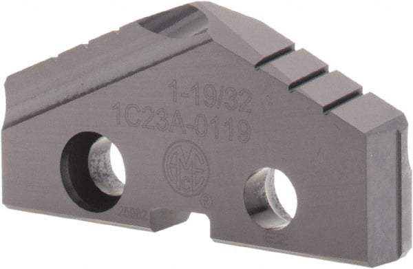 Allied Machine and Engineering - 1-19/32" Diam x 1/4" Thick, Seat Code 3, 132° Included Angle Spade Drill Insert - TiAlN Coated, Carbide, Grade K20, Series T-A - Eagle Tool & Supply