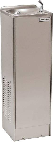 Halsey Taylor - 2.8 GPH Cooling Capacity Economy Floor Standing Water Cooler & Fountain - In-Wall, 105 Max psi, 120 VAC Volts, 230 Watts, 2.5 Full Load Amperage, Stainless Steel - Eagle Tool & Supply