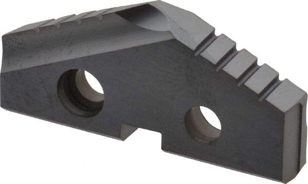 Allied Machine and Engineering - 1-11/32" Diam x 3/16" Thick, Seat Code 2, 132° Included Angle Spade Drill Insert - TiCN Coated, Cobalt, Grade Super Cobalt, Series T-A - Eagle Tool & Supply