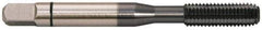 Balax - M4x0.70 Metric Coarse 6H D7 Thread Limit Bottoming Thread Forming Tap - Powdered Metal High Speed Steel, TiCN Finish, 2-1/8" OAL, 0.47" Thread Length, Right Hand Thread, Series BXSTEEL - Eagle Tool & Supply