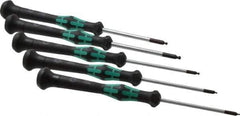 Wera - 5 Piece, 1.3 to 3mm Ball End Hex Driver Set - Comes in Display Box - Eagle Tool & Supply