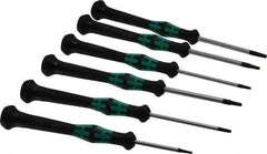 Wera - 6 Piece T6 to T15 Micro Handle Torx Driver Set - T6, T7, T8, T9, T10, T15 - Eagle Tool & Supply