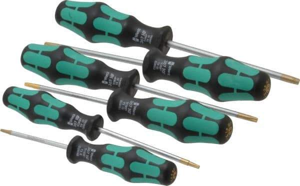 Wera - 6 Piece T8 to T30 Torx Driver Set - T8, T10, T15, T20, T25, T30 - Eagle Tool & Supply
