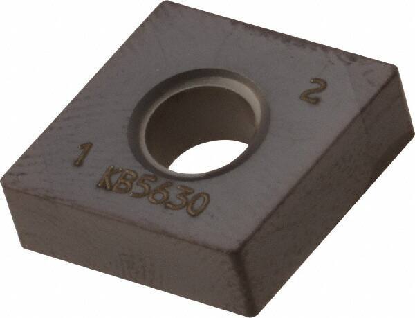 Kennametal - CNGA431 MT Grade KB5630 PCBN Turning Insert - AlTiN Finish, 80° Diamond, 1/2" Inscr Circle, 3/16" Thick, 1/64" Corner Radius - Eagle Tool & Supply
