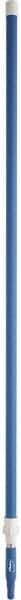 Vikan - 115 x 1-1/4" Aluminum Squeegee Handle - European Threaded Connection, Blue, Telescoping - Eagle Tool & Supply