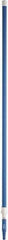 Vikan - 115 x 1-1/4" Aluminum Squeegee Handle - European Threaded Connection, Blue, Telescoping - Eagle Tool & Supply