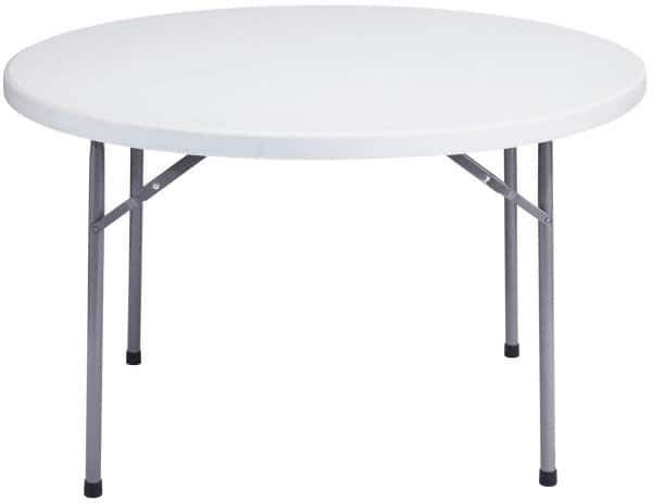 NPS - 29-1/2" High x 48" Diam, Round Folding Table - Speckled Gray - Eagle Tool & Supply