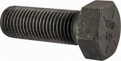 Value Collection - 1-3/4 - 5 UNC, 5" Length Under Head Hex Head Cap Screw - Partially Threaded, Grade 8 Alloy Steel, Uncoated, 2-5/8" Hex - Eagle Tool & Supply