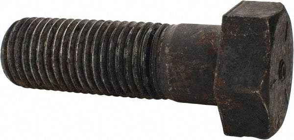 Value Collection - 1-3/4 - 5 UNC, 5-1/2" Length Under Head Hex Head Cap Screw - Partially Threaded, Grade 5 Steel, Uncoated, 2-5/8" Hex - Eagle Tool & Supply