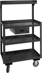 Durham - 30" Wide x 55-3/4" High x 24" Deep, Mobile Workstation - 1,200 Lb Capacity - Eagle Tool & Supply