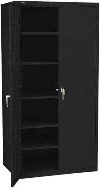 Hon - 5 Shelf Locking Storage Cabinet - Steel, 36" Wide x 18" Deep x 71-1/2" High - Eagle Tool & Supply
