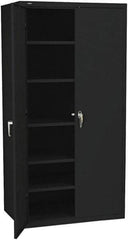 Hon - 5 Shelf Locking Storage Cabinet - Steel, 36" Wide x 18" Deep x 71-1/2" High - Eagle Tool & Supply