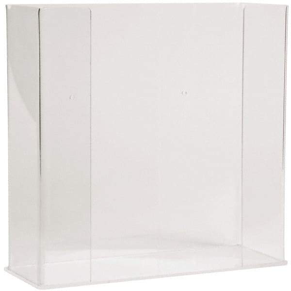 PRO-SAFE - Table and Wall Mount Disposable Glove Dispenser - 10-3/8 Inch Wide x 3-3/4 Inch Deep x 10-1/4 Inch High, Clear - Eagle Tool & Supply