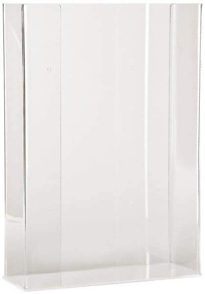 PRO-SAFE - Table and Wall Mount Disposable Glove Dispenser - 10-3/8 Inch Wide x 3-3/4 Inch Deep x 15-1/4 Inch High, Clear - Eagle Tool & Supply