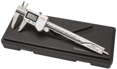 Mitutoyo - 0 to 150mm Range, 0.01mm Resolution, IP67 Electronic Caliper - Stainless Steel with 40mm Carbide-Tipped Jaws, 0.02mm Accuracy, SPC Output - Eagle Tool & Supply