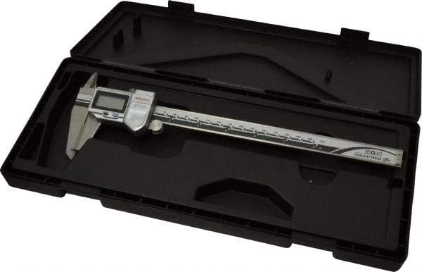 Mitutoyo - 0 to 200mm Range, 0.01mm Resolution, IP67 Electronic Caliper - 50mm Carbide-Tipped Jaws, 0.02mm Accuracy, SPC Output - Eagle Tool & Supply