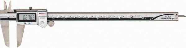 Mitutoyo - 0 to 300mm Range, 0.01mm Resolution, IP67 Electronic Caliper - Stainless Steel with 64mm Stainless Steel Jaws, 0.03mm Accuracy - Eagle Tool & Supply