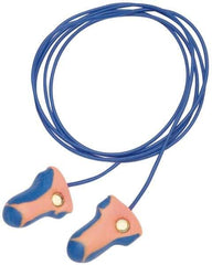 Howard Leight - Metal Detectable, Disposable, Corded, 32 dB, T Shape Earplugs - Blue and Orange, 100 Pairs - Eagle Tool & Supply
