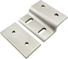 80/20 Inc. - 80mm Wide, Open Shelving Accessory/Component - Aluminum, Clear Anodized Finish, 77mm Long, Use with 40 Series & Bolt Kits 75-3422 & 13-8320 - Eagle Tool & Supply