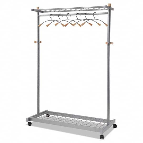 Alba - Coat Racks, Hooks & Shelving Type: Floor Rack Number of Hooks: 6 - Eagle Tool & Supply