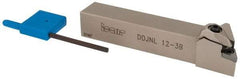 Iscar - DDJN, Left Hand Cut, 93° Lead Angle, 3/4" Shank Height x 3/4" Shank Width, Negative Rake Indexable Turning Toolholder - 4-1/2" OAL, DN.. Insert Compatibility, Series Isoturn - Eagle Tool & Supply