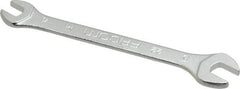 Facom - 4mm x 5mm Stubby Open End Wrench - 2-9/32" OAL, Double End, Satin Finish, 15° Head Angle - Eagle Tool & Supply