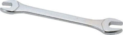 Facom - 6mm x 7mm Stubby Open End Wrench - 3-5/16" OAL, Double End, Satin Finish, 15° Head Angle - Eagle Tool & Supply