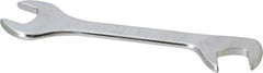 Facom - 16mm Stubby Extra Thin Open End Wrench - 5-33/64" OAL, Double End, Satin Finish, 15° & 75° Head Angle - Eagle Tool & Supply