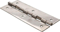 Value Collection - 5" Long x 2" Wide x 0.05" Thick, Closing Spring Hinge - Stainless Steel - Eagle Tool & Supply