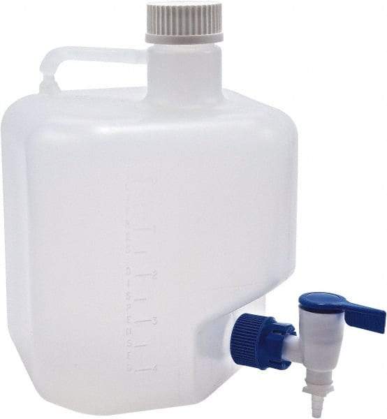 Dynalon Labware - 5 L Carboy - Polypropylene, Translucent, 10.6" High x 7-1/2" Diam, 45mm Cap - Eagle Tool & Supply