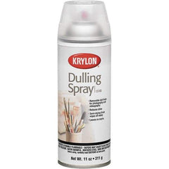 Krylon - Clear, Flat, Dulling Spray Paint - 15 to 20 Sq Ft per Can, 12 oz Container - Eagle Tool & Supply