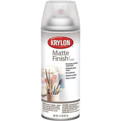 Krylon - Clear, Matte, Acrylic Enamel Spray Paint - 15 to 20 Sq Ft per Can, 16 oz Container - Eagle Tool & Supply