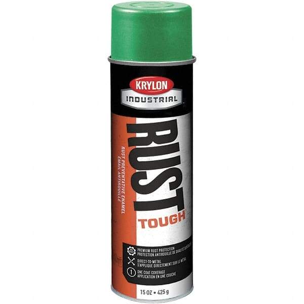 Krylon - Bright Green, 15 oz Net Fill, High Gloss, Enamel Spray Paint - 30 to 35 Sq Ft per Can, 20 oz Container - Eagle Tool & Supply