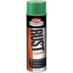 Krylon - Bright Green, 15 oz Net Fill, High Gloss, Enamel Spray Paint - 30 to 35 Sq Ft per Can, 20 oz Container - Eagle Tool & Supply