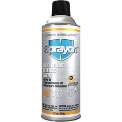 Sprayon - 16 Ounce Aerosol Can, Clear, General Purpose Mold Release - Food Grade, Silicone Composition - Eagle Tool & Supply