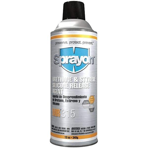 Sprayon - 16 Ounce Aerosol Can, Clear, General Purpose Mold Release - Silicone Composition - Eagle Tool & Supply