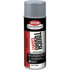 Sprayon - High Temp Aluminum (Color), Metallic, Acrylic Enamel Spray Paint - 15 to 20 Sq Ft per Can, 16 oz Container - Eagle Tool & Supply