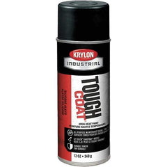 Sprayon - High Temp Black, 12 Ounce Net Fill, Metallic, Acrylic Enamel Spray Paint - 15 to 20 Sq. Ft. per Can, 12 Ounce Container - Eagle Tool & Supply