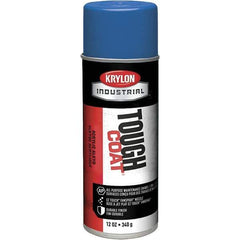 Krylon - Blue (Ford), 12 oz Net Fill, High Gloss, Enamel Spray Paint - 20 to 25 Sq Ft per Can, 16 oz Container, Use on Conduits, Ducts, Electrical Equipment, Machinery, Metal, Motors, Pipelines & Marking Areas, Railings, Steel Bars, Tool Boxes, Tools - Eagle Tool & Supply