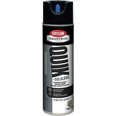 Krylon - 20 fl oz Black Marking Paint - 664' Coverage at 1" Wide, Solvent-Based Formula, 430 gL VOC - Eagle Tool & Supply