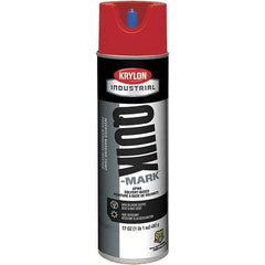 Krylon - 20 fl oz Red Marking Paint - 50 to 60 Sq Ft Coverage, Solvent-Based Formula - Eagle Tool & Supply