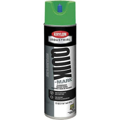 Krylon - 20 fl oz Green Marking Paint - 50 to 60 Sq Ft Coverage, Solvent-Based Formula - Eagle Tool & Supply