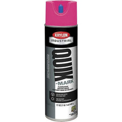 Krylon - 20 fl oz Pink Marking Paint - 50 to 60 Sq Ft Coverage, Solvent-Based Formula - Eagle Tool & Supply
