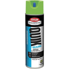 Krylon - 20 fl oz Green Marking Paint - 50 to 60 Sq Ft Coverage, Water-Based Formula - Eagle Tool & Supply