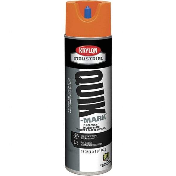 Krylon - 20 fl oz Orange Marking Paint - 50 to 60 Sq Ft Coverage, Solvent-Based Formula - Eagle Tool & Supply